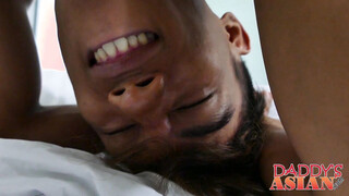 Asian twink gets a thorough ass pumping inspection by doc Daddy