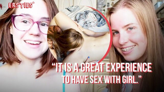 Ersties - Adorable Babe Rita Makes Her First Lesbian Sex Video With Anca