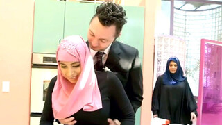 Arab stepdaugher breaks the rules with her step daddy