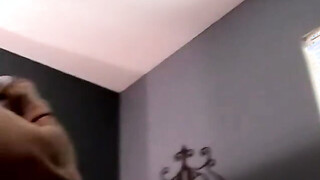 Solo straighty video recorded while stroking his dick