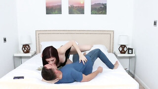 Slutty stripper seducing her step sibling