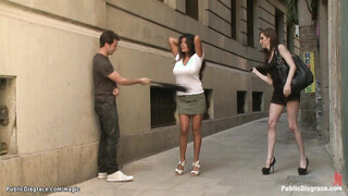 Titty Latina babe public anal fucked