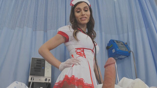 Bombshell tranny nurse takes care of everything
