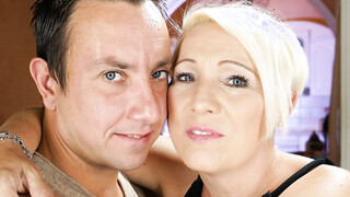 Chubby mature riding a cock