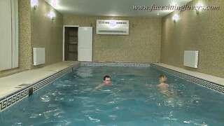 Facesitting Domination & Pussylicking Poolside