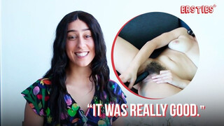 Ersties - Dark Haired Hot Girl Gets Off With a Large Dildo