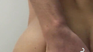 Tempting twink played with his meat & blowing smoke