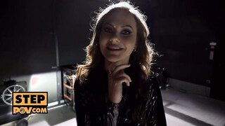 itsPOV: Your new step mom Tina Kay awaits you decked out in a full latex dress