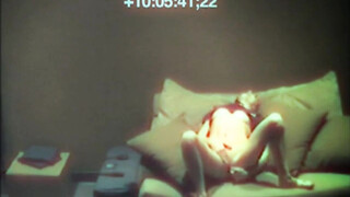 Petite solo secretary masturbates