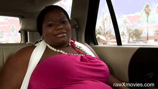 Black Bbw Shows Buxom Body & Gets Dick