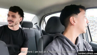 Latin Pibe gives Luke Ryder a nice shot inside his tight booty