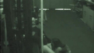 Warehouse tart sucks on prick