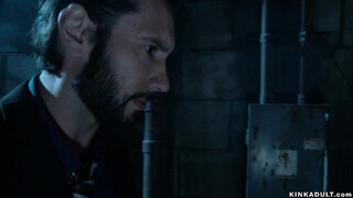 Picked up blonde anal fucked in bondage