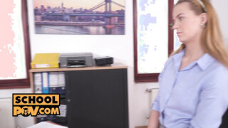 POV - Secret sex with slutty university babe Jenny Manson