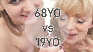 68yo GRANNY & 19yo teen vs Rocco's monster cock! Amazing!