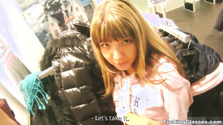 Skinny Teen Gina Wants The Coat - Got A Shaft Too!