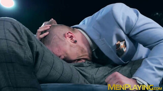 Bearded businessmen Franky Fox & Jp Dubois hard bareback