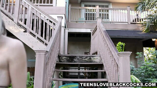 TEENS LOVE BLACK COCKS Chloe Temple's big black cock BJ