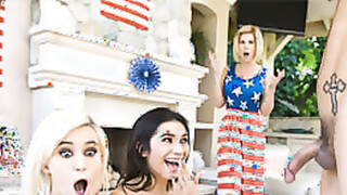 A Red, White, & Blue Blowjob - Gianna Gem, Kiara Cole