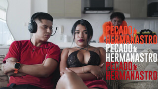 My Latin stepsis seduces me while we are alone at home.