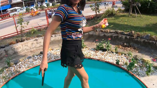 Amateur Asian teen with big boobs banged after a day out