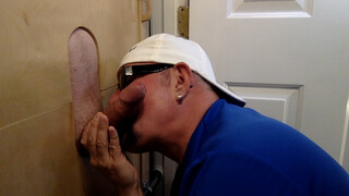 Sucking Biker Shaft At The Gloryhole