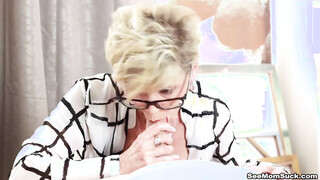 SEEMOMSUCK 65 year old Gilf Sucks Me