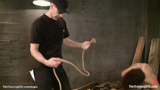 Tall skinny ebony screwed at training