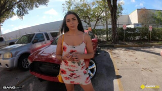 Roadside - Latin Fucks Her Car Mechanics Cock For A Favor