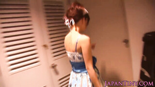 Oriental Mayu Nozomi takes a long dick inside