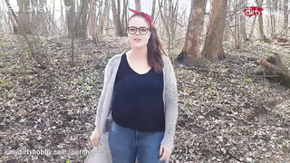 Lea Loves Getting Wood In The Woods