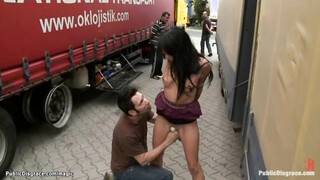 Gagged bound Euro slave fingered