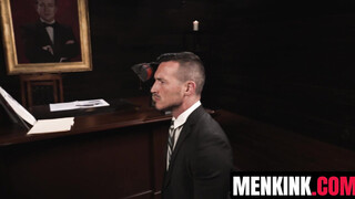 Lane Colten blackmails teacher Derek Kage into hungry meat worship