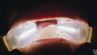 Rebel Rhyder plays with frozen cum