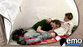 Charming Karel Fox pounded doggystyle after camping trip blowjob