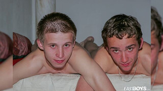 Two charming skinny boys doing striptease pic compilation