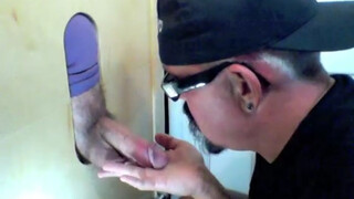 Gloryhole Fan Whips It Out For A BJ