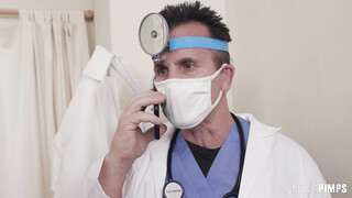 Busted! Doc Gets Caught Finger Fucking His Petite Sexy Blonde Patient