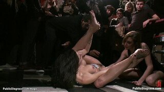 Titty deep throat hoe screwed in public