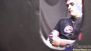 Tapher bends Alex over & fucks him with his massive cock