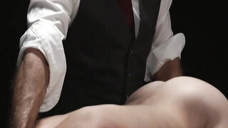 Noah White shoots heavy load while getting rammed by horny stud Dillon S