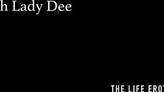 Skinny brunette Lady Dee fingers her wet cunt & uses toys