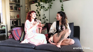 Ersties: Amateur Lesbo Girls Have Fun with Whipped Cream