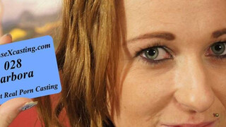 Redhead Barbora at her first porn casting