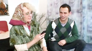 Grandma Takes Young Prick Doggy Style