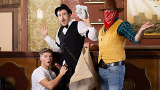 Time-Traveling Twink Dean Young Rides & Fucks Barkeep Charlie Cherry in Old West Saloon