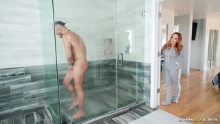 BRAZZERS - Summer Hart Steps In The Bathroom Where Her Big Cocked Man Showers