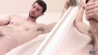 StraightNakedThugs: Handsome Hunk Hunter Get His Dick Out & Delivers Big Mess