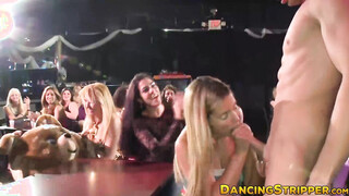 Young goddess screwed by stripper at naughty CFNM party