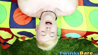 Two young friends have at it without a condom bareback sex